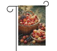 Drapeau de jardin de récolte de fruits pour toutes les saisons, 30,5 x 45,7 cm, bannière de jardin double face, drapeaux d'extérieur pour décorations de vacances, terrasse, pelouse
