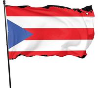 Drapeau de jardin de voyage de mission de Porto Rico résistant aux intempéries, drapeau de jeu 3 x 5 pieds décorations pour la maison extérieure