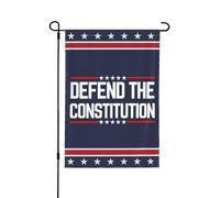 Drapeau de jardin « Défendez la Constitution » 12x18, panneau de 47 yards, 4 juillet 86, sauvez la démocratie, drapeau de la Chambre anti-47, sans support, double face