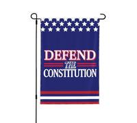 Drapeau de jardin « Défendez la Constitution » 12x18, panneau de 47 yards, 4 juillet 86, sauvez la démocratie, drapeau de la Chambre anti-47, sans support, double face
