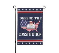 Drapeau de jardin « Défendez la Constitution » 12x18, panneau de 47 yards, 4 juillet 86, sauvez la démocratie, drapeau de la Chambre anti-47, sans support, double face