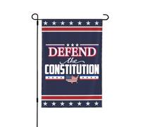 Drapeau de jardin « Défendez la Constitution » 12x18, panneau de 47 yards, 4 juillet 86, sauvez la démocratie, drapeau de la Chambre anti-47, sans support, double face