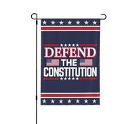 Drapeau de jardin « Défendez la Constitution » 12x18, panneau de 47 yards, 4 juillet 86, sauvez la démocratie, drapeau de la Chambre anti-47, sans support, double face