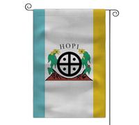 Drapeau de jardin des peuples et des nations des Amériques Drapeau double face pour l'extérieur (Hopi-people)