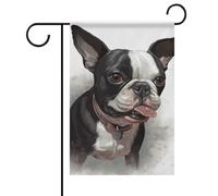 Drapeau de jardin d'été Boston Terrier double face 30,5 x 45,7 cm Drapeaux de jardin Printemps Soleil Drapeaux de jardin saisonniers Décoration d'extérieur