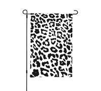 Drapeau de jardin d'été double face à imprimé léopard, animaux, arts, 12 x 18 pouces, pour l'extérieur