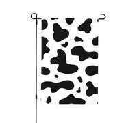 Drapeau de jardin d'été double face à imprimé vache, 12 x 18 pouces, pour l'extérieur