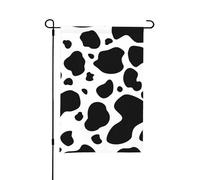 Drapeau de jardin d'été double face imprimé vaches, 12 x 18 pouces, pour l'extérieur