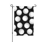 Drapeau de jardin d'été double face pour sports de volley-ball, 12 x 18 pouces, pour l'extérieur