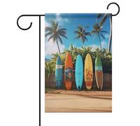 Drapeau de jardin d'été Surf's Up - Double face - 30,5 x 45,7 cm - Drapeau de jardin printanier - Décoration d'extérieur