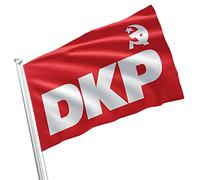 Drapeau De Jardin Deutsche Kommunistische Partei Allemagne Politique Communiste Allemande Durable Bannière De Cour Suspendre Décoration De Jardin Pour Balcon Intérieur Ferme 3X5 Ft