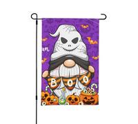 Drapeau de jardin d'Halloween - Drapeaux de jardin Happy Old Man F double face 30,5 x 45,7 cm, petits drapeaux de jardin pour extérieur, décoration d'Halloween