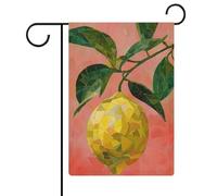 Drapeau de jardin disco rétro en toile de jute double face 30,5 x 45,7 cm