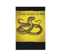 Drapeau de jardin « Dont Tread On Me Welcome » - 61 x 91 cm - Ne se décolore pas - Double face - Bannière d'extérieur pour cour, porche, pelouse