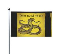 Drapeau de jardin « Dont Tread On Me Welcome » - 90 x 150 cm - Ne se décolore pas - Double face - Pour maison, cour, porche, pelouse