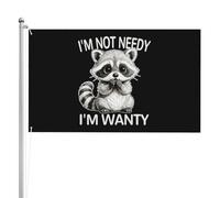 Drapeau De Jardin Double Couture Drapeaux Je Ne Suis Pas Dans Le Besoin, Je Suis En Manque. Décoratifs Bruant Pour Décorations Fête Extérieur 90X150Cm