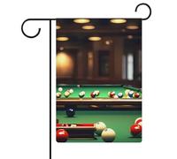 Drapeau de jardin double face 30,5 x 45,7 cm : les drapeaux de jardin de billard sont durables, beaux et polyvalents décorations extérieures