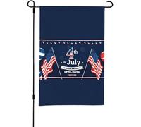 Drapeau de jardin double face 4 juillet Amérique anniversaire 1776 2026 Maison Yard Drapeau saisonnier Décoration extérieure