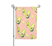 Drapeau de jardin double face 45 x 30 cm, de nombreuses images d'avocat, drapeaux de jardin pour l'extérieur, toutes saisons, bannière décorative d'extérieur pour porche, terrasse, pelouse, drapeaux