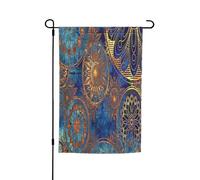 Drapeau de jardin double face 45 x 30 cm, drapeaux de jardin étoilés pour extérieur, toutes saisons, bannière décorative pour porche, terrasse, pelouse, drapeaux de maison en polyester résistant à la