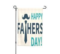 Drapeau de jardin double face 45 x 30 cm, drapeaux de jardin « Happy Fathers Day » pour extérieur, toutes saisons, bannière décorative pour porche, terrasse, pelouse, drapeaux de maison en polyester
