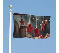 Drapeau de jardin double face - 88,9 x 150 cm - Rouge - Drapeau de bienvenue pour l'extérieur - Avec œillets en laiton - Grand drapeau d'extérieur pour cour, jardin, pelouse