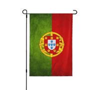 Drapeau de jardin double face à motif drapeau du Portugal, décoration résistante aux intempéries pour cour et terrasse, 32 x 46 cm