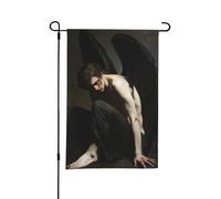 Drapeau de jardin double face Alexandre Cabanel « Ange déchu », 30 x 45 cm, décoration extérieure