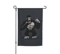 Drapeau de jardin double face « Angry Of The Monkey » 30,5 x 45,7 cm, bannière saisonnière, ferme, cour, maison, décoration extérieure