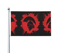 Drapeau de jardin double face avec motif casque de guerrier spartiate, drapeau décoratif pour fêtes, porches, etc.