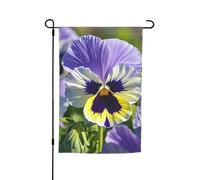 Drapeau de jardin double face - Bannière de pensée - Petits drapeaux de jardin pour l'extérieur - 30,5 x 45,7 cm - Drapeau décoratif vertical pour toutes les saisons