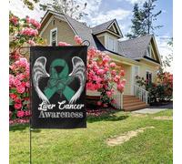 Drapeau de jardin double face « Conseil contre le cancer du foie », 28 x 40 pouces, décoration extérieure