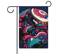 Drapeau de jardin double face de 30,5 x 45,7 cm : les drapeaux de jardin bleus sont durables, beaux et polyvalents décorations extérieures