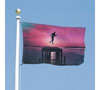 Drapeau de jardin double face de 88,9 x 150 cm - Drapeau de bienvenue pour l'extérieur - Bannière de vacances avec œillets en laiton - Grand drapeau de maison pour printemps et été - Grand drapeau