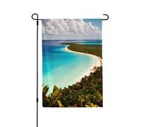 Drapeau de jardin double face de l'île de Cuba 71 x 102 cm, bannière décorative pour porche, pelouse, terrasse, toutes saisons
