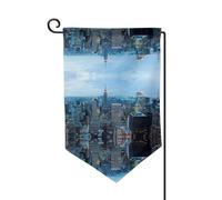 Drapeau de jardin double face de qualité supérieure à imprimé New York Fashion City pour décoration d'intérieur - Résistant aux intempéries et double couture - 45,7 x 31,8 cm