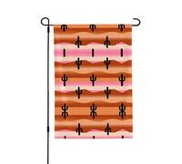 Drapeau de jardin double face du désert du sud-ouest de 71,1 x 101,6 cm, grand drapeau de cour extérieur pour terrasse, résistant aux intempéries, style toile de jute pour toutes les saisons