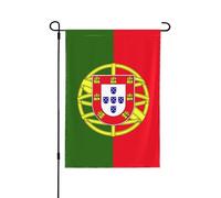 Drapeau de jardin double face du Portugal - Décoration résistante aux intempéries pour cour et terrasse - 71 x 102 cm