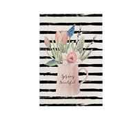 Drapeau de jardin double face en lin - Drapeau de bienvenue - Décorations de Noël d'extérieur pour décorations d'hiver - Ferme - 45 x 30 cm
