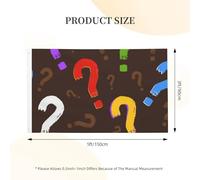 Drapeau de jardin double face en polyester, motif point d'interrogation coloré, 152 cm x 91 cm, avec œillets