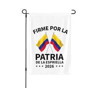 Drapeau de jardin double face Firme Por La Patria Abelardo De La Espriella, résistant aux intempéries, 30 x 45