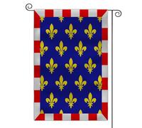 Drapeau de jardin double face France Duché et Provinces du Moyen-Âge (Touraine)
