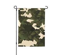 Drapeau de jardin double face imprimé camouflage militaire - Bannière de vacances à suspendre pour décoration de cour, panneau de bienvenue 71,1 x 101,6 cm