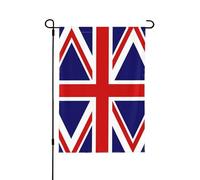 Drapeau de jardin double face imprimé drapeau du Royaume-Uni - Bannière de vacances à suspendre pour décoration de cour 31,8 x 45,7 cm