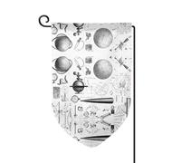 Drapeau de jardin double face imprimé physique de qualité supérieure, drapeaux de jardin pour décoration d'intérieur - Résistant aux intempéries et double couture - 45,7 x 31,8 cm