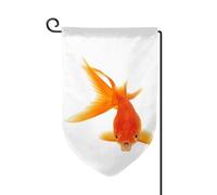 Drapeau de jardin double face imprimé poisson véritable de qualité supérieure, drapeaux de jardin pour décoration d'intérieur - Résistant aux intempéries et double couture - 45,7 x 31,8 cm
