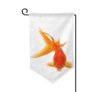 Drapeau de jardin double face imprimé poisson véritable de qualité supérieure, drapeaux de jardin pour décoration d'intérieur - Résistant aux intempéries et double couture - 45,7 x 31,8 cm