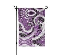 Drapeau de jardin double face inspiré de la sorcière de la mer 71,1 x 101,6 cm (léger) - Impression intégrale vibrante pour cour, jardin, terrasse ou porche