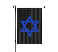 Drapeau de jardin double face « Je soutiens Israël » pour décoration extérieure de maison, fête, jardin, bannière