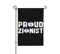Drapeau de jardin double face « Je soutiens Israël » pour décoration extérieure de maison, fête, jardin, bannière